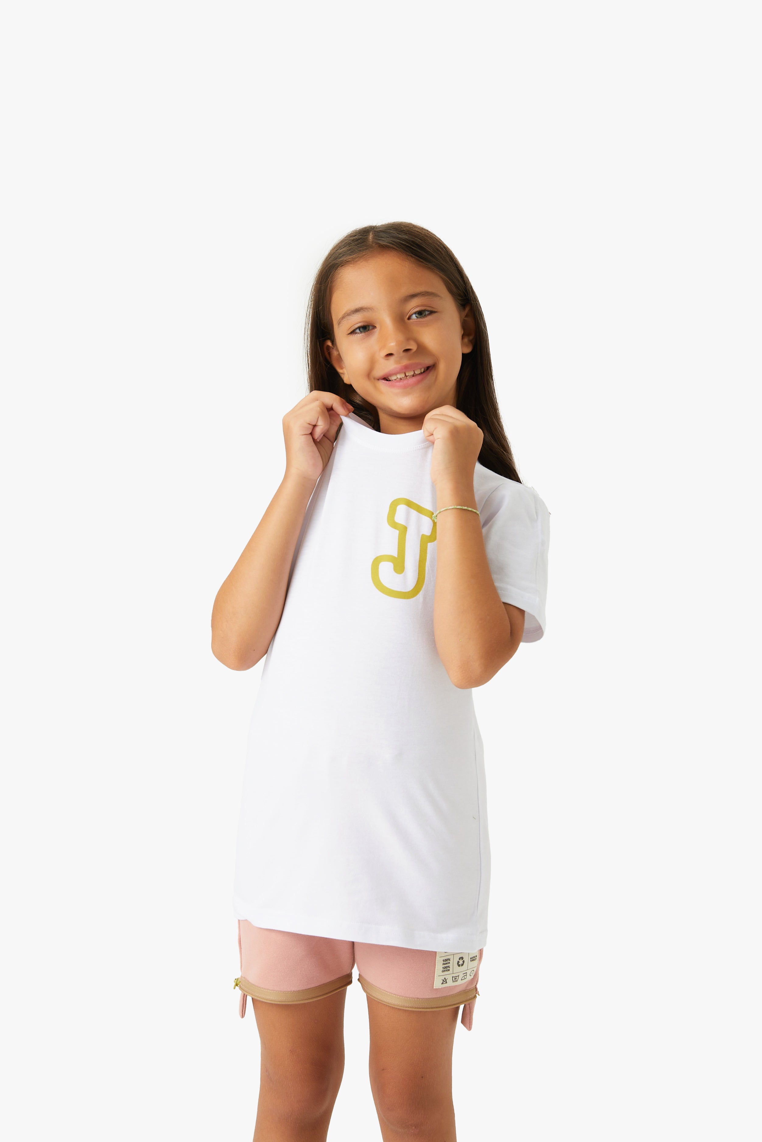 Beyaz T-SHIRT LIME
