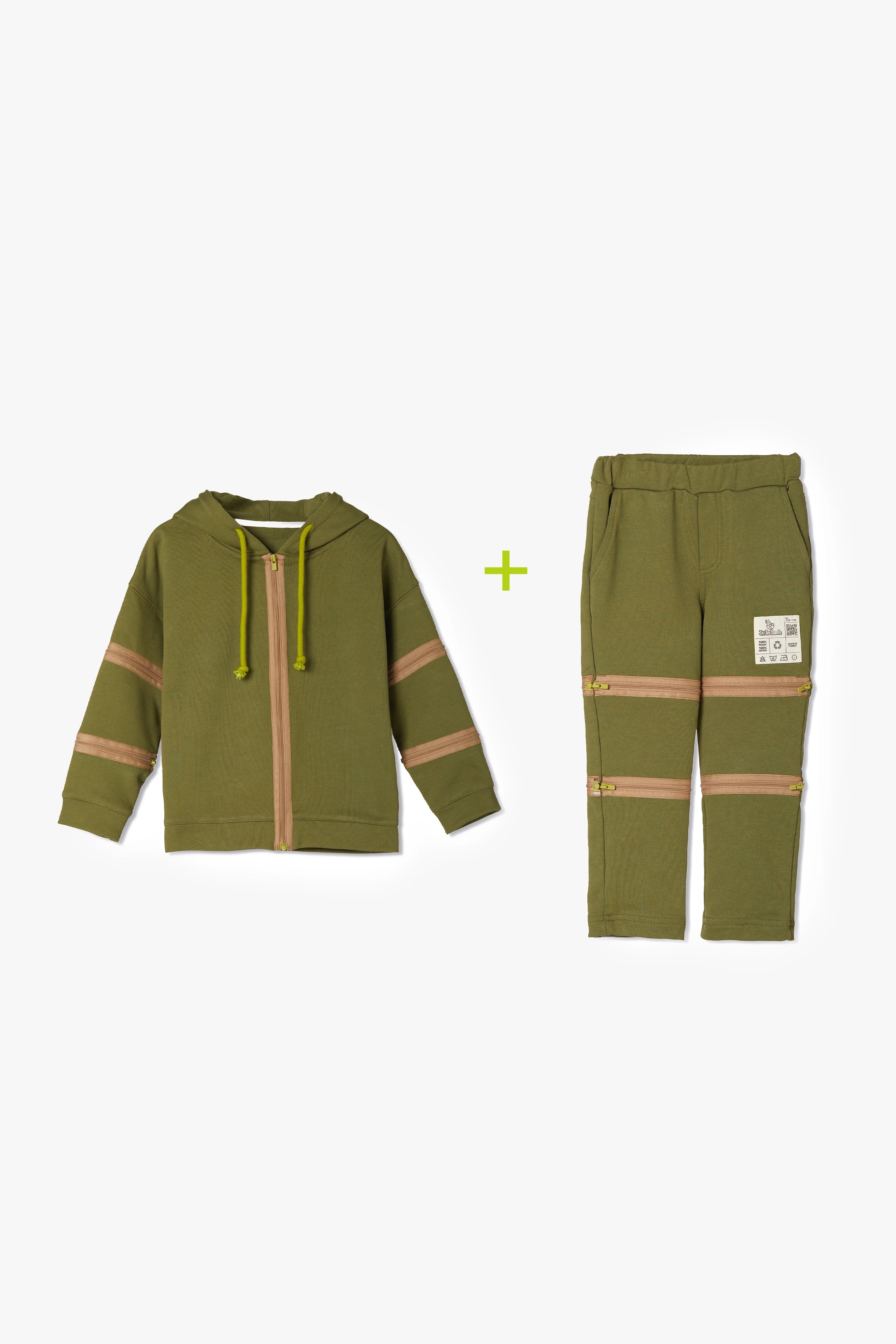 JAYJAY Haki HOODIE&JOGGERS SETİ