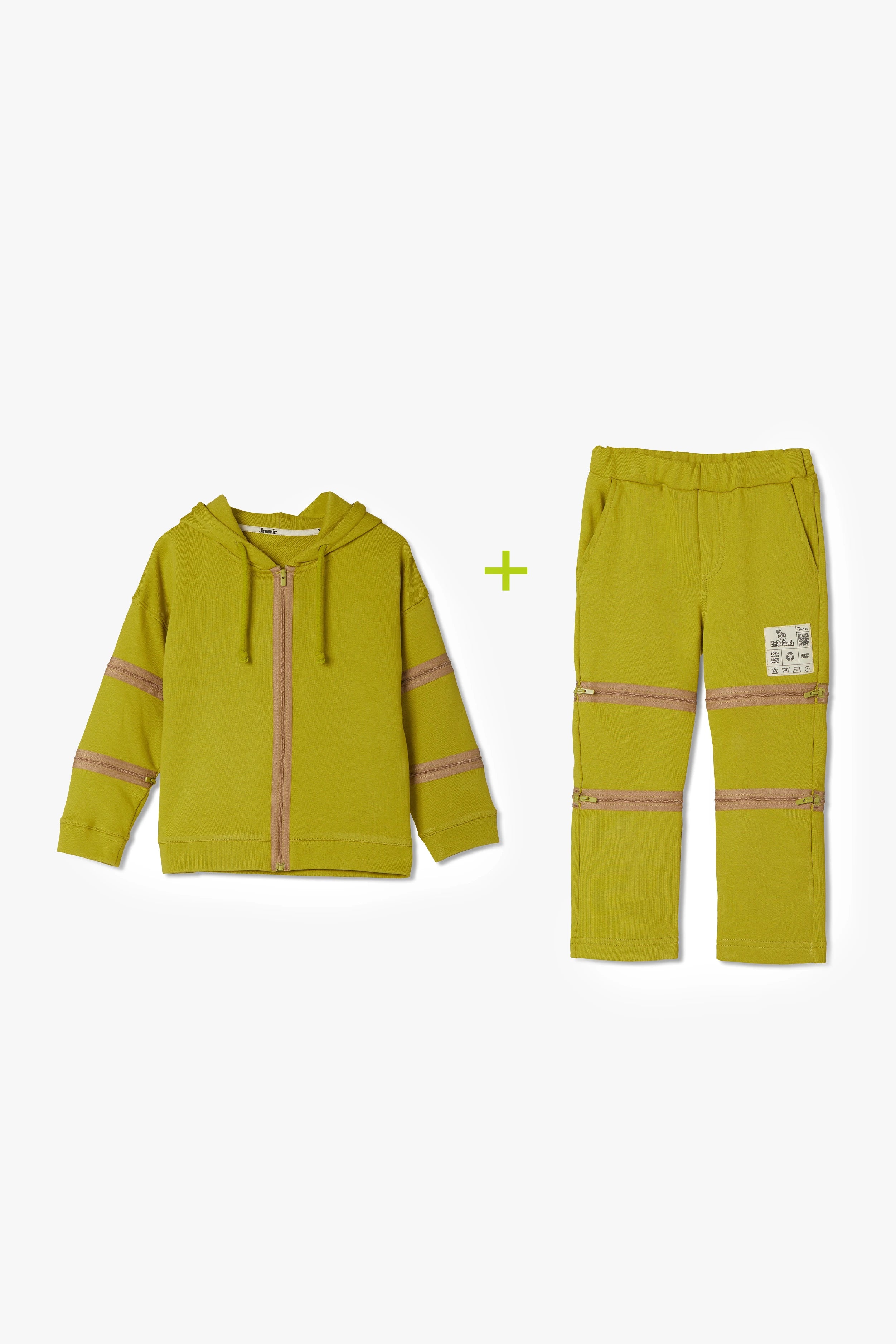 JAYJAY Lime HOODIE&JOGGERS SETİ